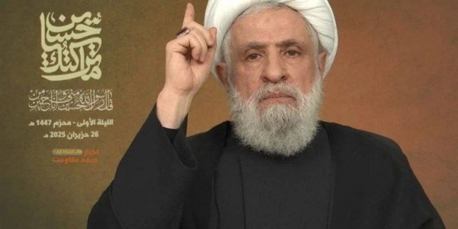 Şeyh Naim Kasım: “Biz kimsenin kölesi değiliz, hazırız ve boyun eğmeyeceğiz.”