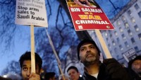 Bin Selman Londra’da Protesto Edildi