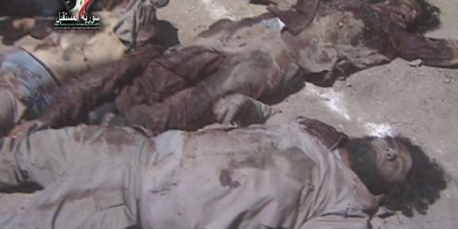 Foto: Haseke Kentinin Gvayran Semtinde Öldürülen IŞİD Teröristlerinden Birkaçı…