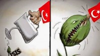 Karikatür: Türkiye Hükumeti Terörü Destekleyerek Halkını Uçuruma Sürüklüyor