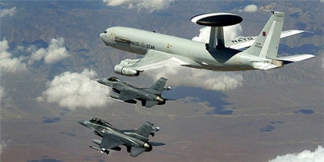 ABD Türkiye’yi savaş üssüne çeviriyor: NATO AWACS uçağı Türk hava sahasında