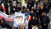Tahran caddelerinde “Kahrolun Suud hanedanı” sloganı yankılandı