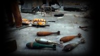 Halep’te Amerika ve İsrail Yapımı Yüklü Miktarda Silah Bulundu