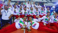 İran’ın oturarak voleybol milli takımı Asya şampiyonu oldu