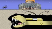 Siyonist İsrail, Mescid-i Aksa’nın batısındaki Ağlama Duvarının olduğu bölüme köprü inşa ediyor