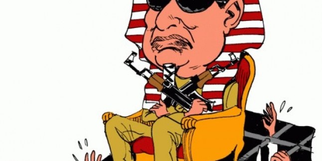 Karikatür- Mısır Başkanı Abdülfettah el-Sisi muhaliflere karşı baskı uygulamaya devam ediyor