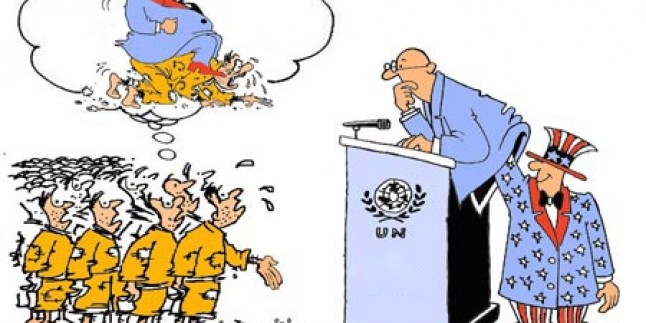 Karikatür: Büyük Şeytan ABD’nin Uşağı BM…