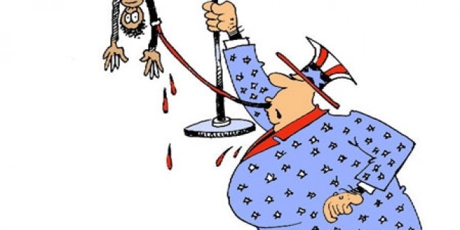 Karikatür: ABD, Mazlumların Kanını Emiyor…