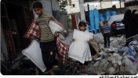 Gazze Şeridi’nin Ez-Zevadiye Beldesinde Fırtına Nedeniyle Bir Evin Çatısı Çöktü…