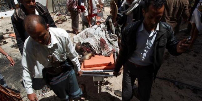 Yemen’in başkentinde patlama : 77 kişi hayatını kaybetti