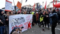 Brüksel’de polis protesto edildi.