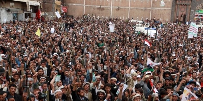 Yemen’de Halk Kitleleri Sokaklara Döküldü.