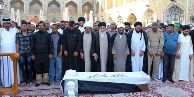 Irak’ta Şehid Düşen Alim Şeyh Haydar El Amiri’nin Cenazesi Toprağa Verildi