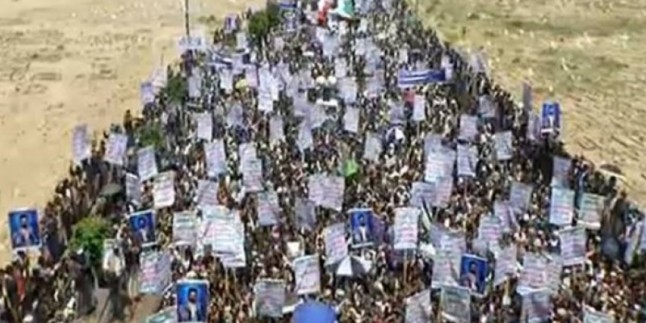 Yemenliler Yüzyılın Anlaşması’nı protesto ettiler