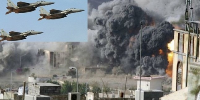 Katil Suud Koalisyonu Yemen’in Kuzeyine 170 Hava Saldırısı Düzenledi