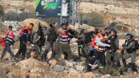 Siyonist İsrail Batı Şeria’da ‘Gazze’yle dayanışma yürüyüşüne Müdahele Etti