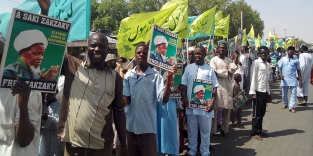 Nijerya’da Şeyh Zakzaki Protestosu