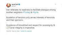 Cevad Zarif: Ä°ran, TÃ¼rkiye ve Suriye arasÄ±nda gÃ¶rÃ¼ÅŸmelerin kolaylaÅŸtÄ±rÄ±lmasÄ±na hazÄ±rdÄ±r