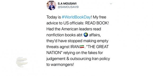 İran dışişleri bakanlığı sözcüsü: Amerikalı yetkililer kitap okusunlar