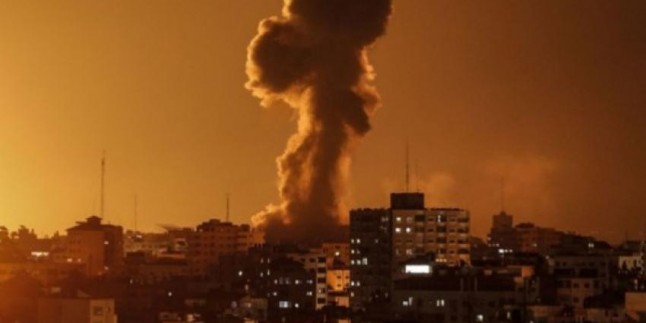 Siyonist İsrail Savaş Uçakları Gazze Direnişçilerine Ait Gözetleme Kulesi İle Bazı Sivil Hedefleri Bombaladı: 1 Kadın Ve 2 Çocuk Yaralandı