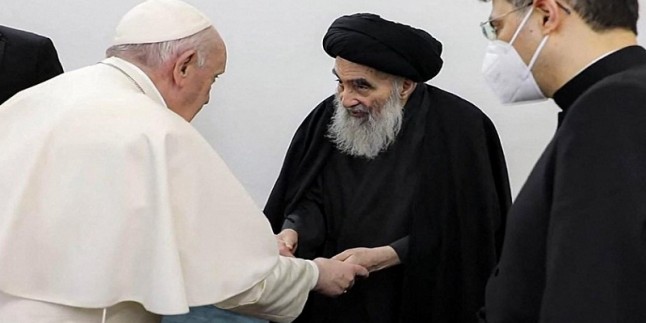 Hüccetülislam Gomi: Ayetullah Sistani’nin Papa ile görüşmesindeki tutumu İslam dünyasının izzetiydi