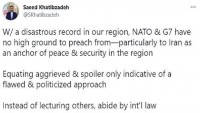 Hatibzade: NATO ve G7 laf yerine uluslararası hukuka bağlı kalmalı