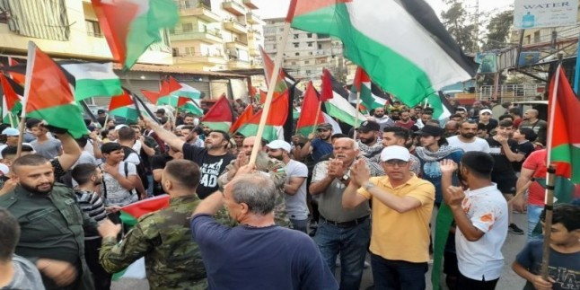 Lübnanlılar ve Ürdünlülerden Kudüs’ü destekleme yürüyüşü