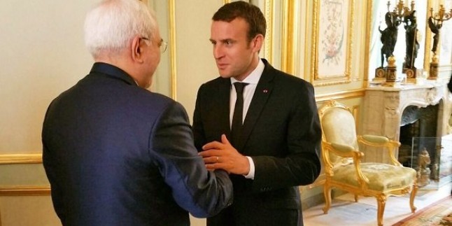 İran Dışişleri Bakanı Zarif, Emmanuel Macron’la görüştü