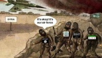 Karikatür: Tekfirci Teröristler, Siyonist İsrail’in Bölgedeki Kiralık Askerleridir.