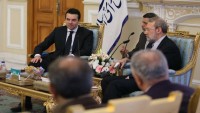 Makedonya dışişleri bakanı İran meclis başkanı Laricani’yle görüştü