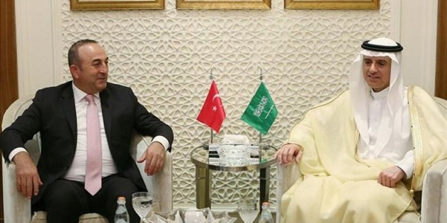 Türkiye ve Arabistan dışişleri bakanları arasında görüşme
