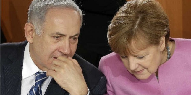 Siyonist İsrail başbakanından Merkel’e destek