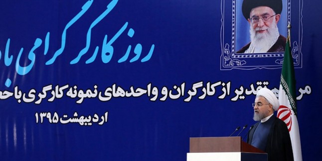 İran Cumhurbaşkanı Ruhani, Öğretmenler ve İşçiler gününü kutladı