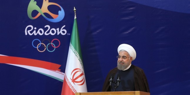 Hasan Ruhani olimpiyat ve paralimpik sporcu konvoyunu uğurladı
