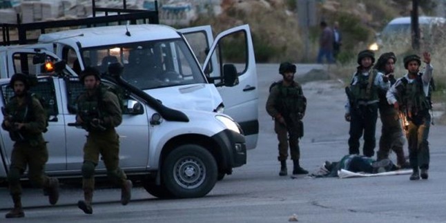 Terörist İsrail askerlerinin Filistinlileri katletme girişimleri