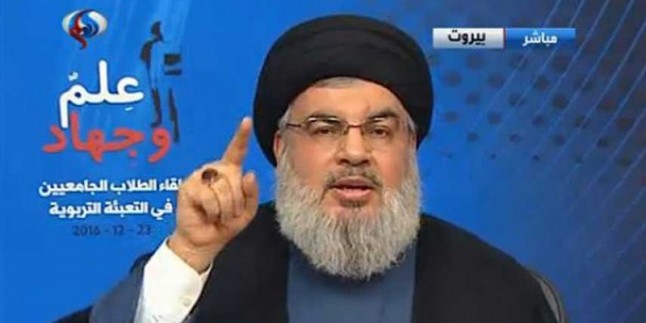 Hasan Nasrallah: İslam’ın terörizmle suçlamak batının bir komplosu