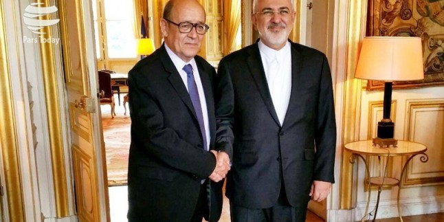 İran ve Fransa dışişleri bakanları arasında görüşme