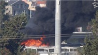 Siyonist İsrail rejimi askeri üssünde yangın