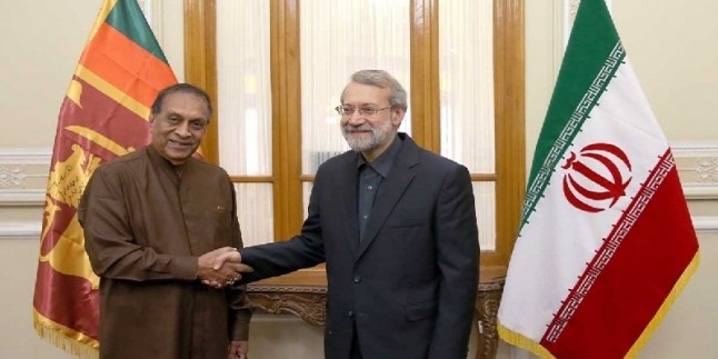 Sri Lanka Meclisi Başkanı, İran Meclis Başkanı Laricani ile görüştü