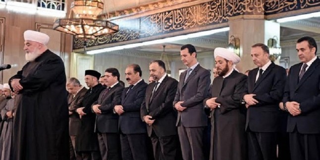 Suriye’de mevlit Kandili cumhurbaşkanı Beşar Esad’ın katılımıyla kutlandı