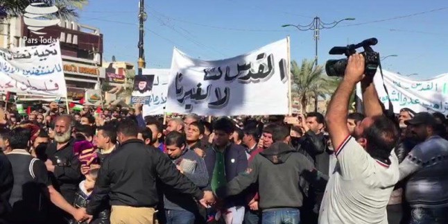 Irak genelinde Kudüs’e destek gösterisi yapıldı