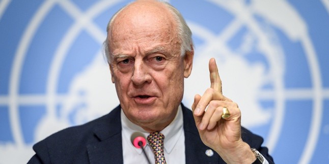 BM Suriye Özel Temsilcisi, Suriye krizinin siyasi ve görüşmeler yoluyla çözümlenmesini istedi