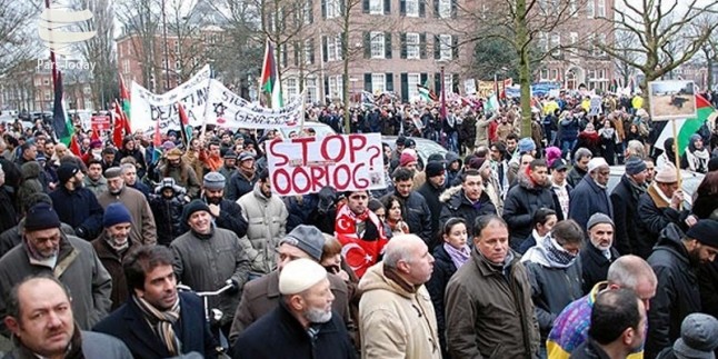 Hollanda’da siyonist rejim karşıtı gösteri