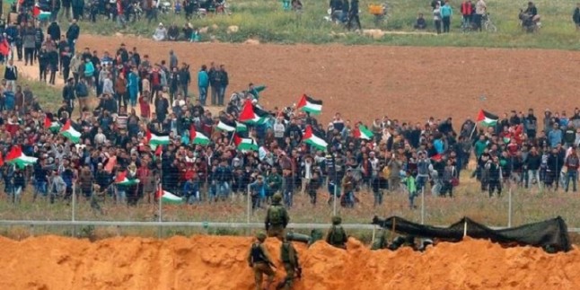 Büyük Dönüş Yürüyüşlerinin 28’inci Cumasında 3 Filistin’li şehit olurken 376’sı da yaralandı