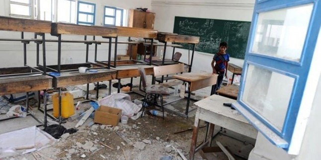 İşgal Güçleri Gazze’deki BM’ye Ait Okulu Toplarla Vurdu