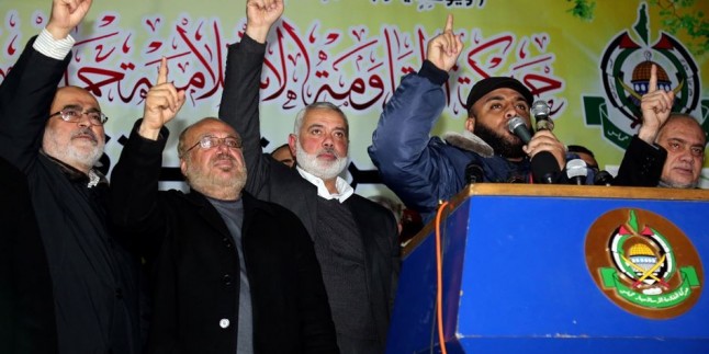ABD’nin Hamas Lideri Heniyye’yi Terör Listesine Alma Kararı Gazze’de Protesto Edildi