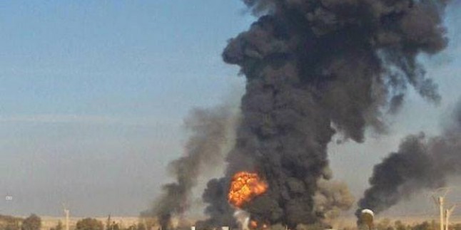 Suriye’de IŞİD’e ait cephane deposu havaya uçtu