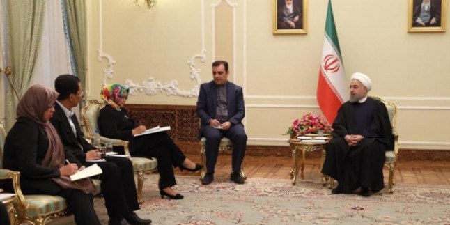 İran cumhurbaşkanı Ruhani, Endonezya dışişleri bakanını kabul etti