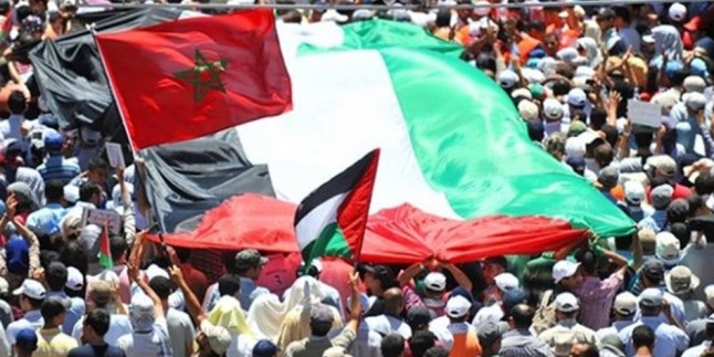 ​Faslılar Filistin’e Destek Gösterileri Düzenlemeye Devam Ediyor ​