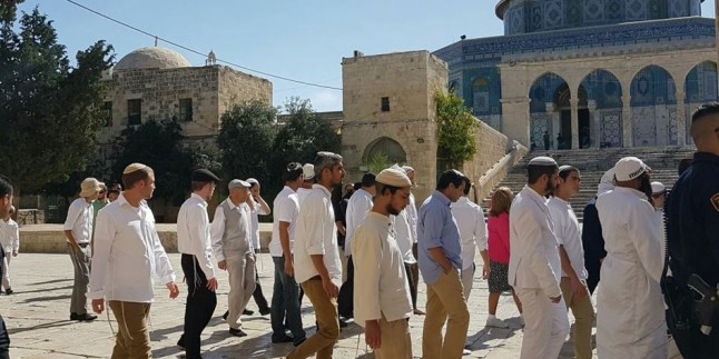 ​100’ü Aşkın Yahudi Yerleşimci Dün Sabah Mescid-i Aksa’ya Baskın Düzenledi